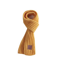 Cachecol de inverno infantil JMKQLZ para meninos e meninas, cachecol grosso de tricô, lenço de pescoço infantil, lindo cachecol infantil de tricô