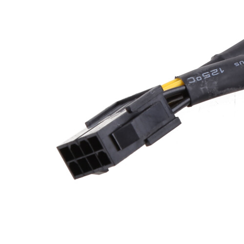 Καλώδιο τροφοδοσίας διαχωριστή PCIe 8 ακίδων PCI-e 8 ακίδων θηλυκό σε 8 (6+2) ακίδες 1