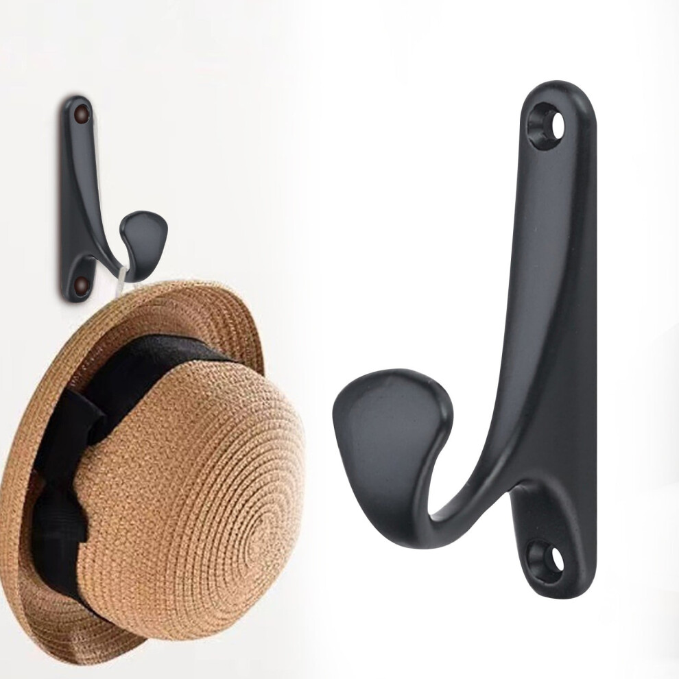Towel Hooks Stainless Steel Matte Black Heavy Duty 3 Pack 962029794332