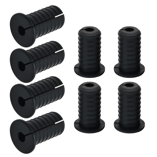 Passe-câbles muraux en silicone 19 mm, lot de 8