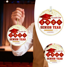 Adorno de recuerdo de graduación, promoción de 2024, 8 cm.