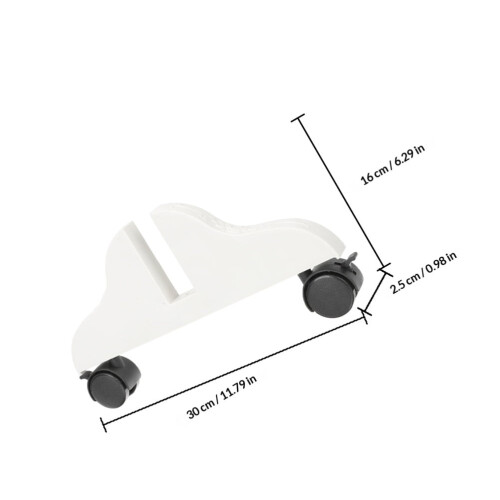 Support de cloison blanc avec stabilisateur anti-basculement (2) 1