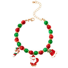 Christmas Jingle Bell Bracelet for Kids, Alloy Multi-Color, Festive Holiday Jewelry, 1 Piece