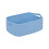 Caixa organizadora em corda de algodão trançado azul, 33 x 22 x 13 cm (13 x 8,6 x 5,1 polegadas). 1