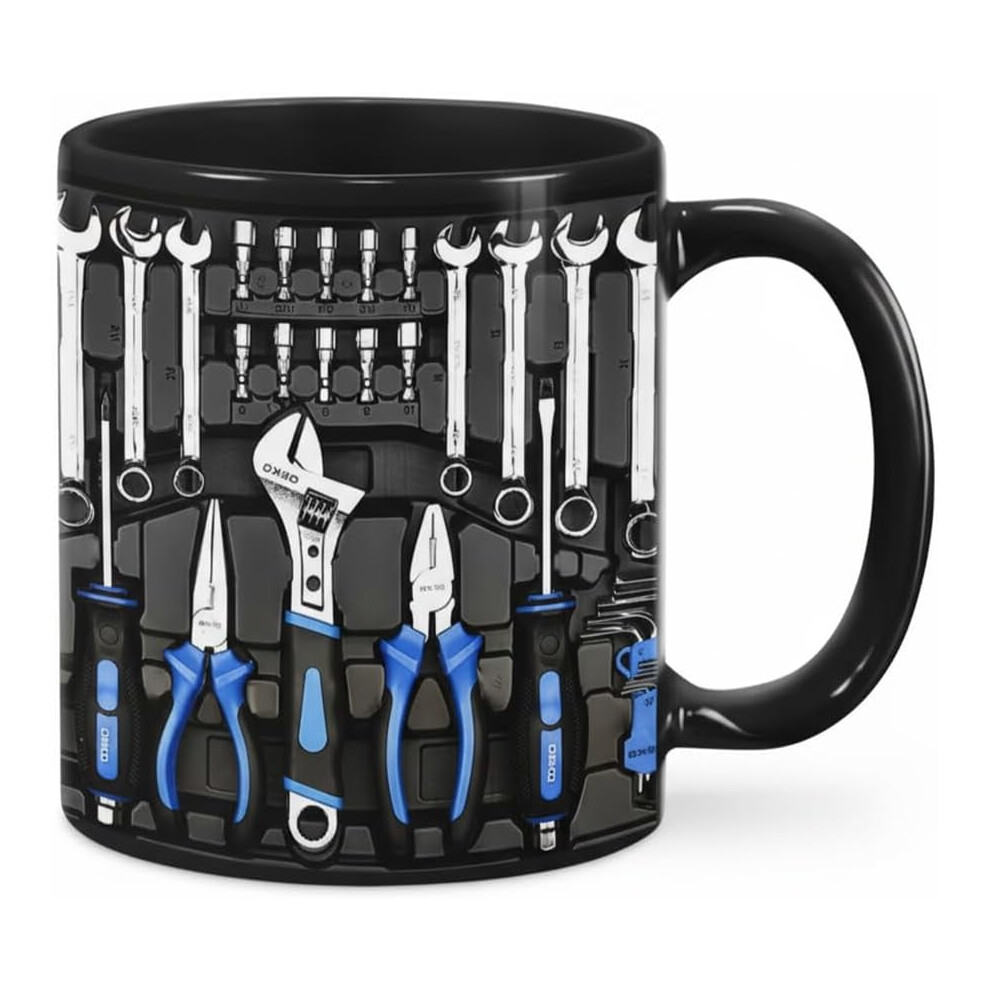 Mechanic's Toolbox Mug, 2026 11Oz Ceramic Mechanic Toolbox Coffee Cup Hyper Real Tool Case Machinist Tool Box Tea Mug Funny Gift For Husband Dad 9399596089423