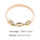 Conjunto de 3 pulseiras de cabelo douradas circulares para meninas. 2