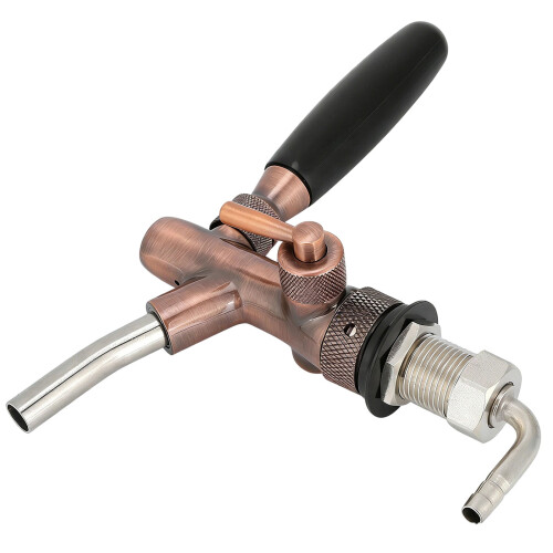 Wall Mount Beer Faucet Brasses Construction Extended-bronze