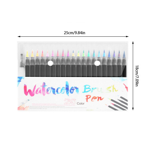 Watercolor Brush Pen Flexible Soft Tip 1 Pack 2