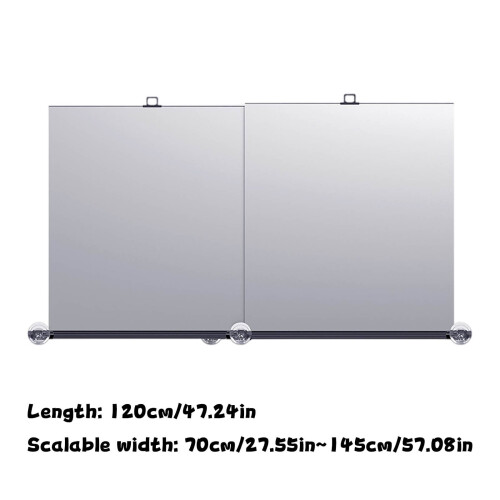 Rectangular Wall Mirror Frameless 24x36 Inch 2 Pack 2
