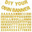 Kit per striscione glitterato con lettere dorate (1 set) 1