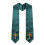 Embroidery Reversible Stole For Ministers With-Black Green 1