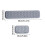 Repose-poignets de clavier gris texturé pour massage (1 pièce) 3