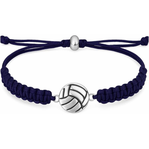 Bracelet à breloques volley-ball ajustable unisexe (1 pièce)
