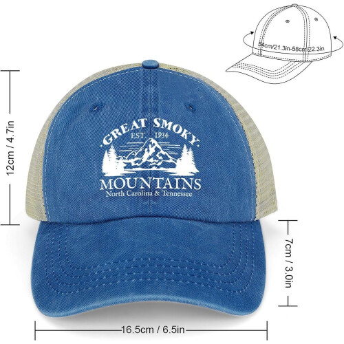 Ανδρικά καπέλα Καπέλο μπέιζμπολ Snapback Mesh για γυναίκες Καπέλο μπέιζμπολ Great Smoky 1