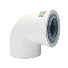 3 in. / 5 in. Plastic Condensing 90 Degree Vent Pipe Elbow for SE and SE+ Tankless Water Heaters
