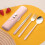 Bowknot Utensil Set Reusable Chopsticks Spoon Fork 3-Piece 5