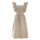 Grembiule da cucina da donna in cotone con tasche, beige 1