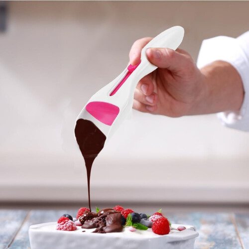 2 σέσουλες για cupcakes με συρόμενο κουμπί – Έμβολο σιλικόνης για ομοιόμορφη διανομή 2