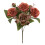 Buquê de Peônias e Rosas de Seda Laranja 13,4x8 polegadas (1 peça) 1