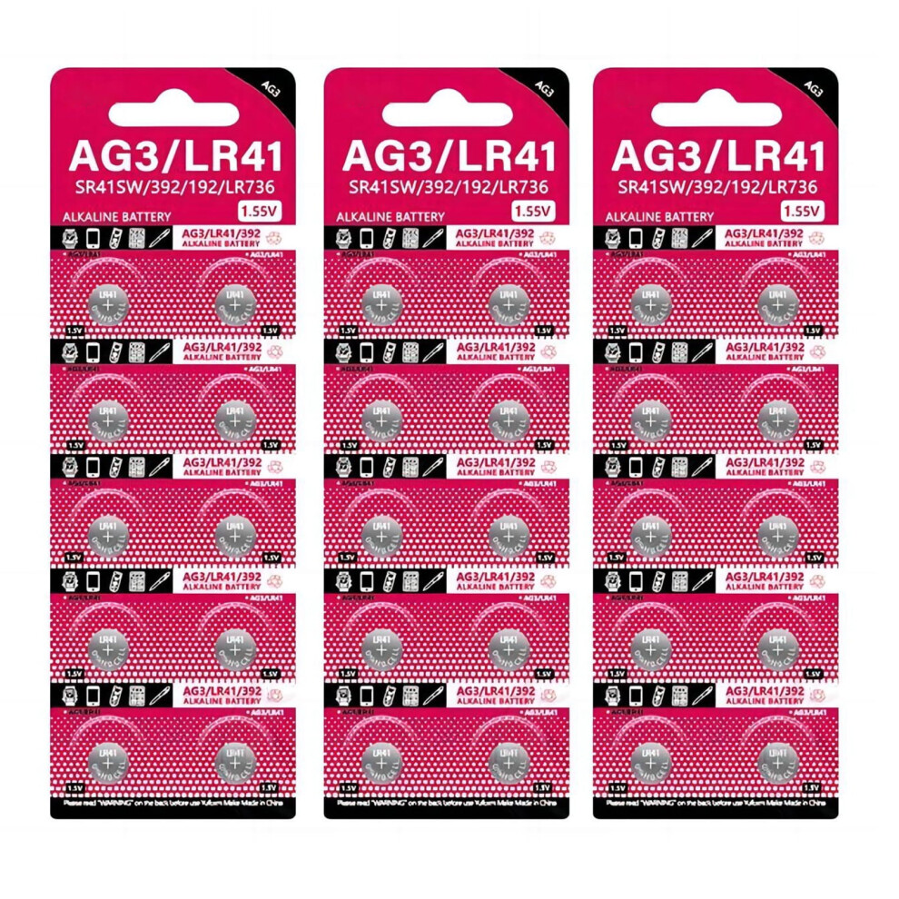 Ag3 Cell Coin 1.55V Button Batteries Lr41 Sr41 192 392 Cells Essential For Lamp Watch Electronics Light 9422877369997