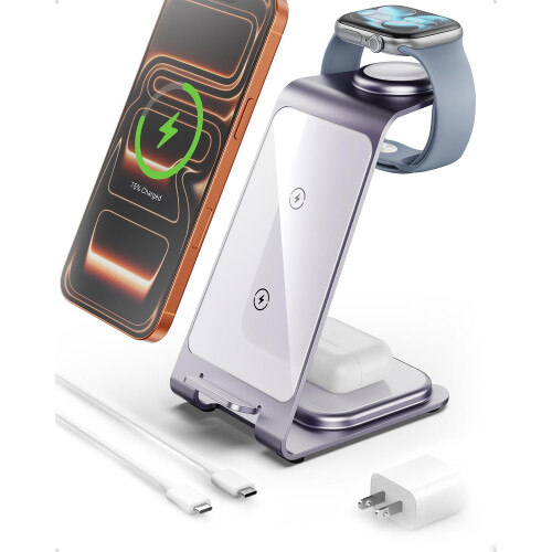 Σταθμός φόρτισης 3 σε 1 για iPhone, Apple Watch, AirPods
