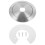Metallskärmsram Silver Aluminium 1 set 1