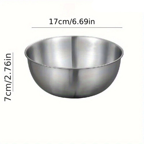 Ensemble de 3 bols mélangeurs en acier inoxydable avec mesures. 2