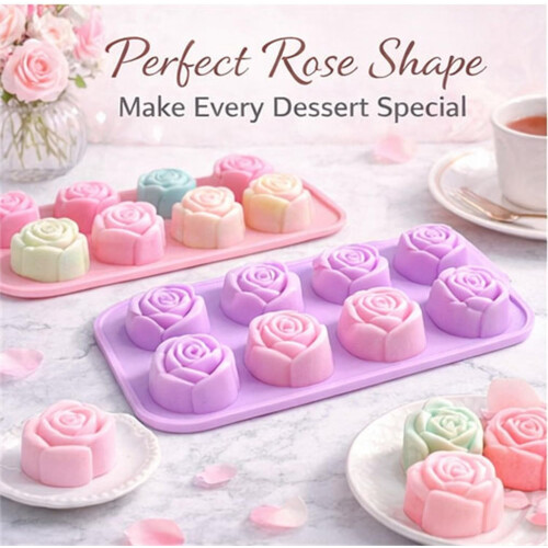 Moule en silicone rose alimentaire, lot de 2 1