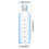 Garrafa de água transparente com tampa, 750ml, graduada e resistente a quebras. 3