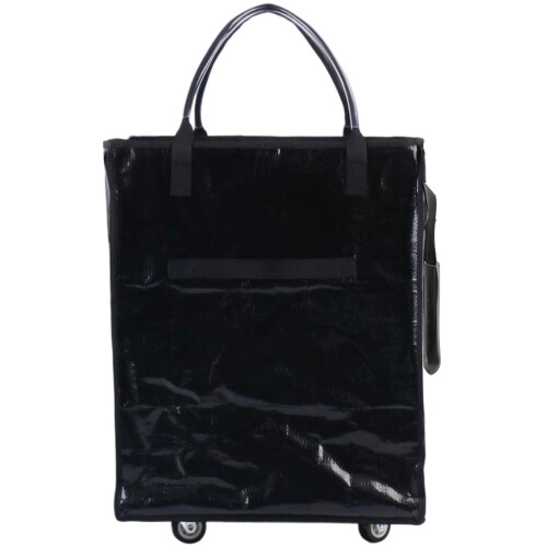 Sac cabas pliable à roulettes avec fermeture éclair