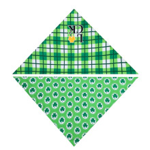 Pañuelo triangular verde para perro del Día de San Patricio