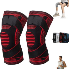 Motion Max Knee Pro, Motionmax-polvituki, Motion Max Pro -polvituki luuta vasten, yksi pari säädettävillä liukumattomilla hihnoilla