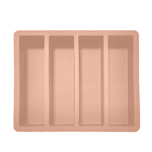 Forma de gelo de silicone com design de 4 faixas