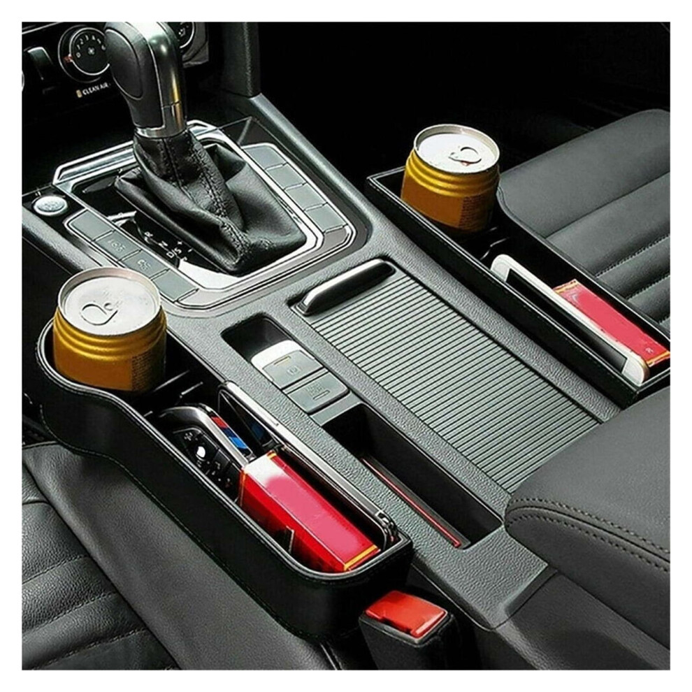 Carbon Fiber Seat Gap Organizer For Phones Keys Cards 908436467803