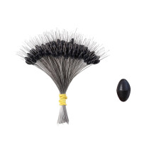 300Pcs Silicone Space Bean Fishing Bobbers Stoppers Float Stops Oval/Cylinder Fishing Bobbers Space Bean Easy to Use