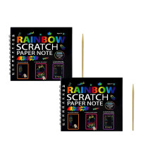 Set di carta da grattare arcobaleno per bambini dai 3 ai 10 anni