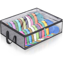Bolsa organizadora para bonés de beisebol com alças, comporta 40 bonés.