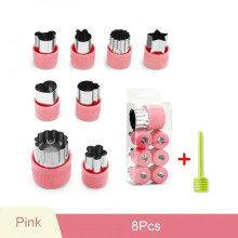 6/8/10pcs Star Heart Shape Vegetables Cutter Fruit Pastry Mini Pie Cutter Kids Food Cookie Mold Baking Tools Kitchen Gadgets