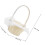 Panier à fleurs de mariage blanc tressé, léger et portable 2