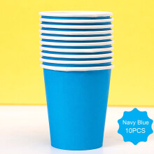 Vasos de papel desechables de 9 oz, paquete de 10 unidades en 15 colores