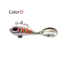 2PC Metal Mini With Spoon Fishing Lure 6g10g17g25g 2 Centimeters Fishing Pino Crankbait Vibration Sinking Spinner