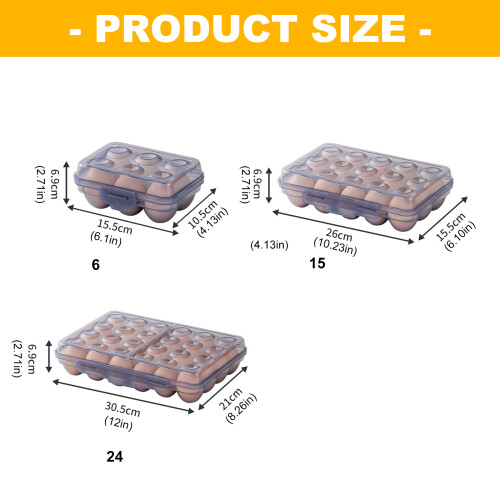 Efficient Eggs Case For Outdoor Activities-Transparent Color 24 2