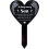 Herzförmiger Acryl-Gartenstecker „In Liebe“ 1