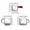 Espresso-Messbecher aus Glas, 75 ml, rund 1