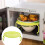 Beppter 2-Pack Microwave Folding Tray, 2-Tier Stacker with Foldable Handles – Compatible with Most Microwaves 5