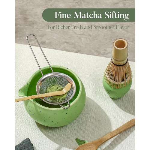 Σετ 5 τεμαχίων από ιαπωνικά σκεύη matcha για την τελετή τσαγιού, όπως όρθιο σύρμα 1