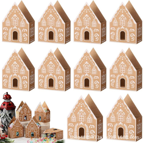 Caixa de papelão para casinha de doces de Natal (1 unidade) 1
