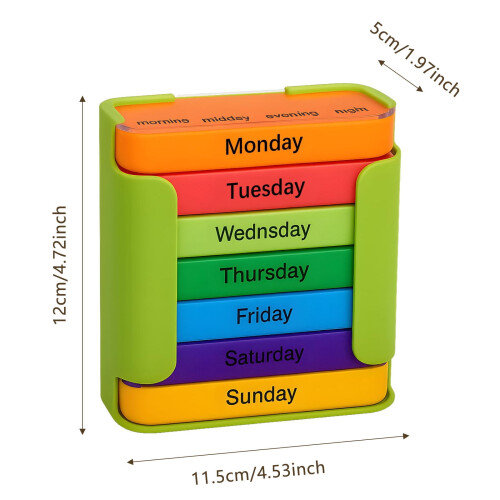 Stay On Track 7Day Dication Organizer Εβδομαδιαίος Οργανωτής 7 Στοιβαζόμενα Διαμερίσματα Τέσσερα 2
