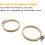 Set van 6 bamboe borduurringen van 7,6 cm 5
