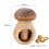 Casse-noix champignon en bois de noyer – Mécanisme à vis, 2 pièces 3